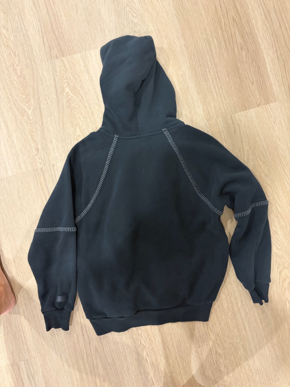 UGG women’s soft Black Hoodie with Contrast Stitching